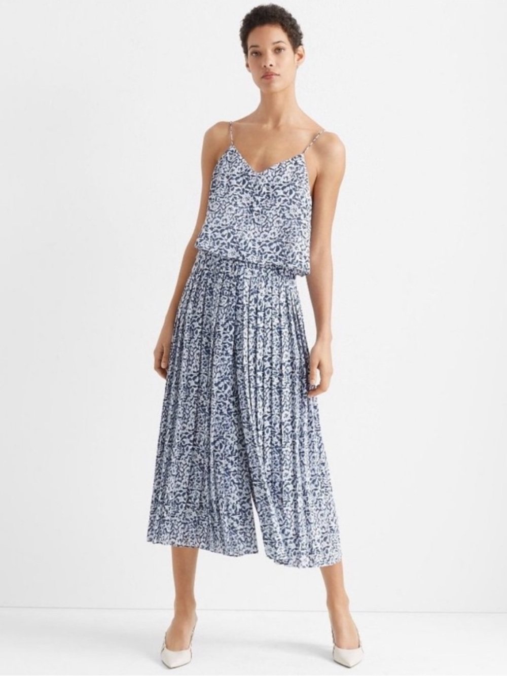 Club Monaco Pleated Jumpsuit